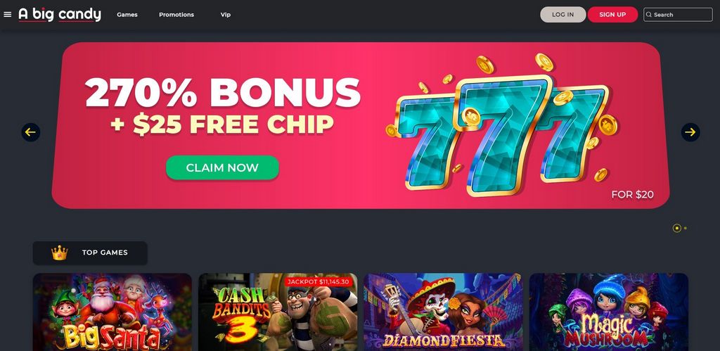 A Big Candy  Casino Site