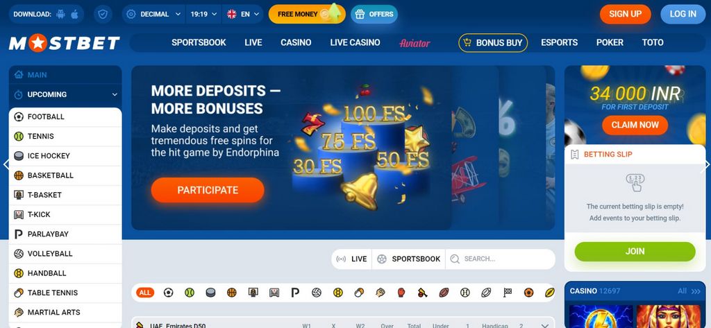 Registrace a přihlášení na Mostbet CZ