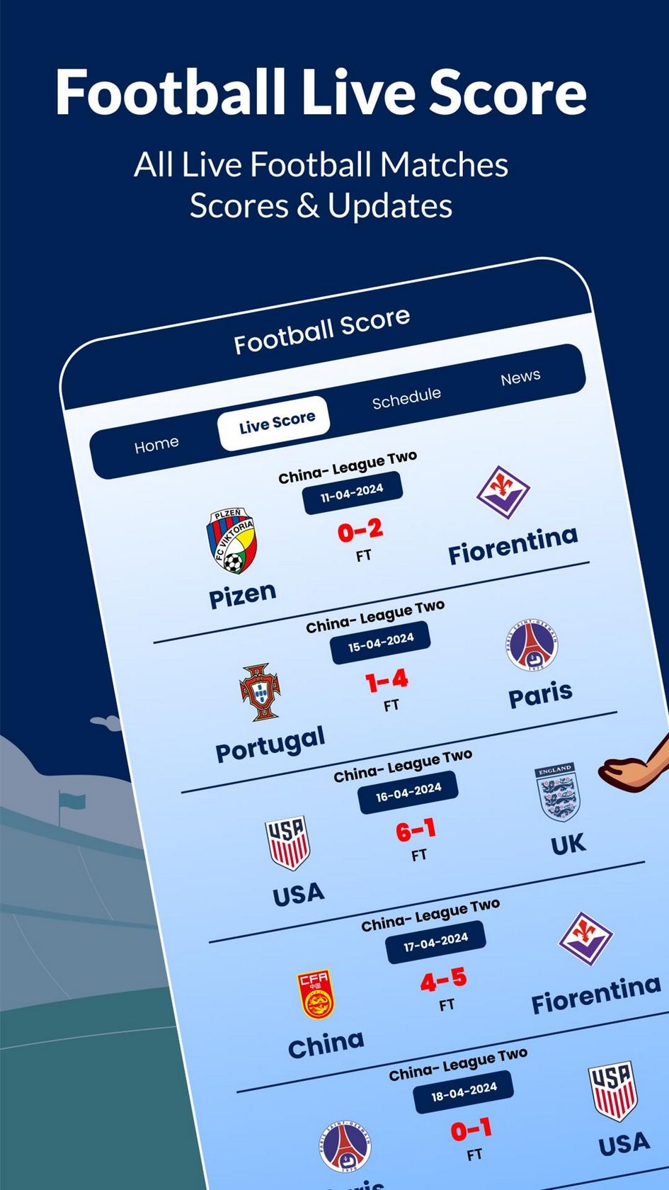 Football match results